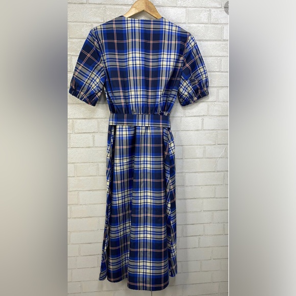 NEW ZARA CHECKERED PRINT DRESS - Picture 7 of 7